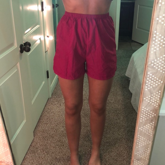 High waisted pink sweat shorts - Picture 2 of 3